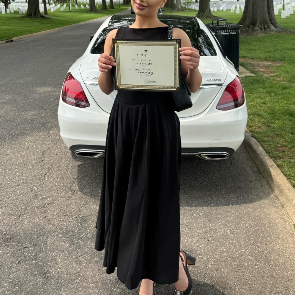 Black long body dress!! Worn once!